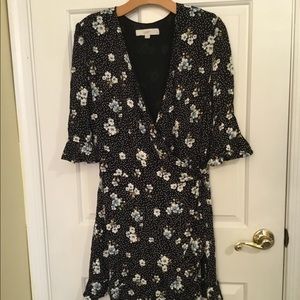 END OF YEAR CLEARANCE SALE LOFT black print romper dress